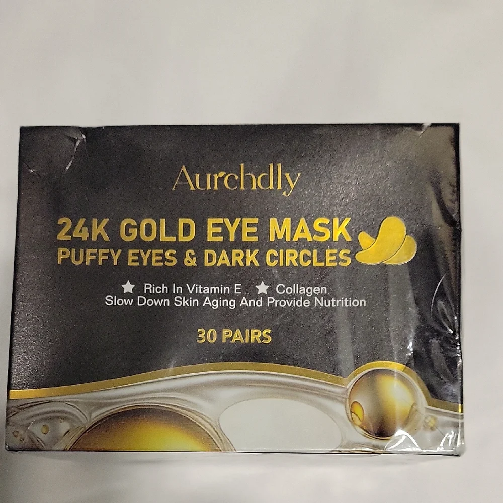 24K Gold Eye Mask for Puffy Eyes & Dark Circles